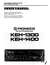 Pioneer KEH-1300 Gebruiksaanwijzing