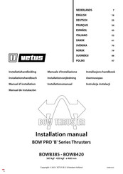 Vetus BOWB385 Installatiehandleiding