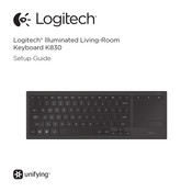 Logitech Illuminated Living-Room Keyboard K830 Handleiding