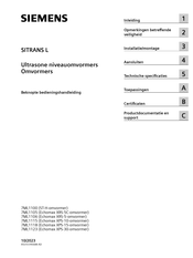 Siemens SITRANS L 7ML1123 Beknopte Bedieningshandleiding