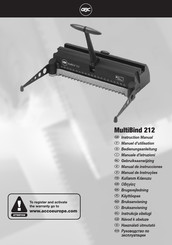 GBC MultiBind 212 Gebruiksaanwijzing