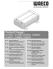 Dometic GROUP WAECO PerfectCharge IU452A Montagehandleiding En Gebruiksaanwijzing