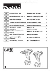 Makita DF333D Gebruiksaanwijzing