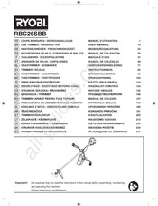 Ryobi RBC26SBB Gebruikershandleiding