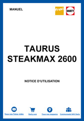 Taurus STEAKMAX 2600 Gebruiksaanwijzing