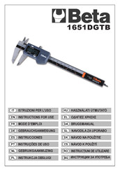 Beta 1651DGTB Gebruiksaanwijzing