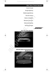 Bose VCS-10 Gebruiksaanwijzing