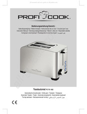 Profi Cook PC-TA 1082 Gebruiksaanwijzing