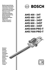 Bosch AHS 400-24T Gebruiksaanwijzing