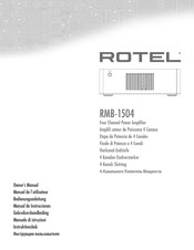 Rotel RMB-1504 Gebruikershandleiding