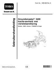 Toro Groundsmaster 3400 Gebruikershandleiding