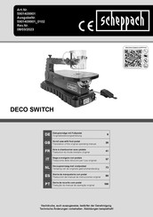 Scheppach 5901409901 Vertaling Van De Originele Gebruikershandleiding