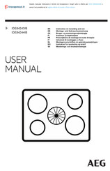 AEG IDE84243IB Montagevoorschrift En Gebruiksaanwijzing