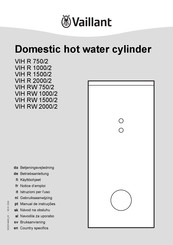 Vaillant VIH R 750/2 Gebruiksaanwijzing