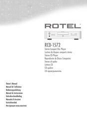 Rotel RCD-1572 Gebruikershandleiding