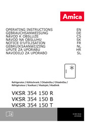 Amica VKSR 354 150 B Gebruiksaanwijzing