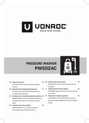 VONROC PW502AC Vertaling Van De Oorspronkelijke Gebruiksaanwijzing