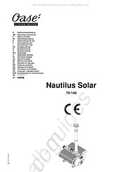 Oase Nautilus Solar 70 Gebruiksaanwijzing