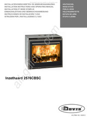 Dovre Inzethaard 2576CBSC Installatievoorschriften