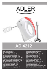 Adler europe AD 4212 Handleiding