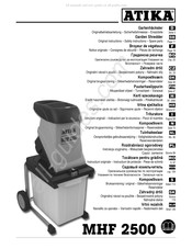 ATIKA MHF 2500 Oorspronkelijke Gebruiksaanwijzing