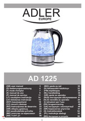 Adler europe AD 1225 Handleiding