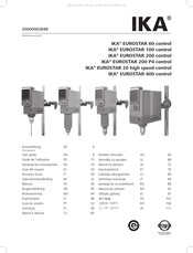 IKA EUROSTAR 200 control Gebruikershandleiding