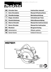 Makita HS7601 Gebruiksaanwijzing