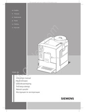 Siemens TE506 RW Series Gebruiksaanwijzing