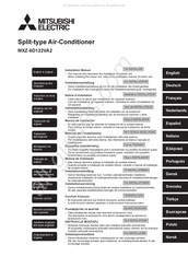 Mitsubishi Electric MXZ-6D122VA2 Installatiehandleiding