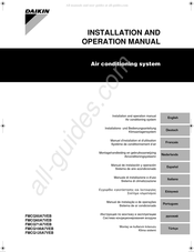 Daikin FMCQ100A7VEB Montagehandleiding En Gebruiksaanwijzing