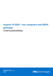 Dell P157G001 Onderhoudshandleiding