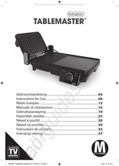 Livington TABLEMASTER Gebruiksaanwijzing