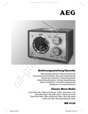 AEG MR 4104 Gebruiksaanwijzing