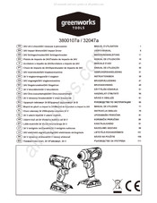 GreenWorks Tools 32047a Gebruikershandleiding