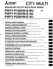 Mitsubishi Electric CITY MULTI PWFY-P100VM-E-AU Installatiehandleiding