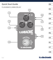 TC Electronic FLASHBACK 2 MINI DELAY Snelstartgids