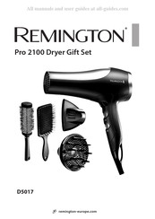 Remington Pro 2100 Dryer Gift Set Handleiding