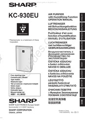 Sharp KC-930EU Gebruiksaanwijzing