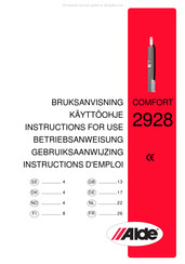 Alde COMFORT 2928 Gebruiksaanwijzing