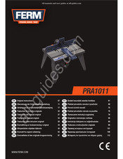Ferm PRA1011 Vertaling Van De Oorspronkelijke Gebruiksaanwijzing