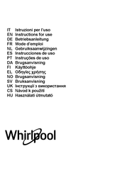 Whirlpool AKR 441/1 IX Gebruiksaanwijzingen