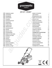 GreenWorks Tools 25137 Gebruikershandleiding