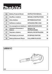 Makita UB001C Gebruiksaanwijzing