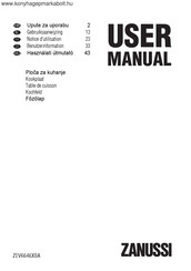 Zanussi ZEV6646XBA Gebruiksaanwijzing