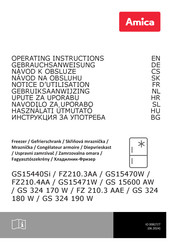 Amica GS15440Si Gebruiksaanwijzing