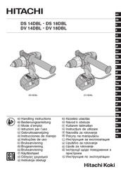 Hitachi DS 18DBL Gebruiksaanwijzing