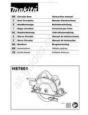 Makita HS7601 Gebruiksaanwijzing