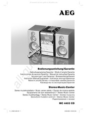 AEG MC 4403 CD Gebruiksaanwijzing