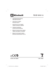 EINHELL TE-CD 18/40-1 Li Originele Handleiding